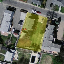 24 Cherry Pl, Newton MA  02465-1506 aerial view