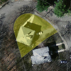 12 Craigie Ter, Newton MA  02460-2112 aerial view