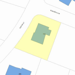 112 Exeter St, Newton MA 02465-2825 plot plan