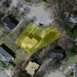 21 Wilson Cir, Newton MA 02461-1111 aerial view