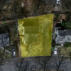 42 Roundwood Rd, Newton MA 02464-1217 aerial view