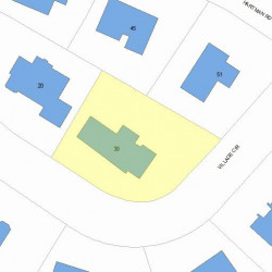 30 Village Cir, Newton MA 02459-3071 plot plan