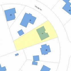 41 Collins Rd, Newton MA 02468-2202 plot plan