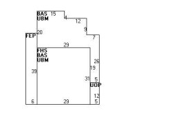 267 Adams St, Newton MA 02458-1351 floor plan