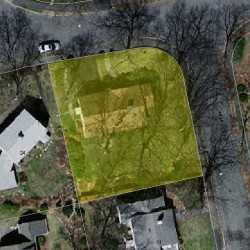 15 Roundwood Rd, Newton MA 02464-1216 aerial view