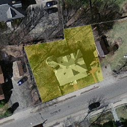 67 Clyde St, Newton MA 02460-2251 aerial view