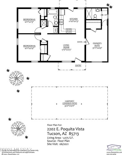 2202 Poquita Vis, Tucson AZ  85713-5128 exterior