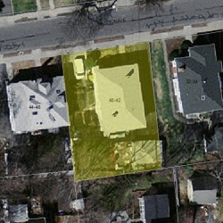 42 Madison Ave, Newton MA 02460-1905 aerial view