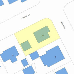 20 Adella Ave, Newton MA 02465-1902 plot plan