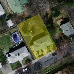 453 Albemarle Rd, Newton MA 02460-1357 aerial view