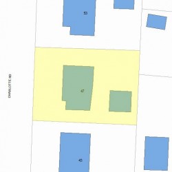 47 Charlotte Rd, Newton MA  02459-1707 plot plan