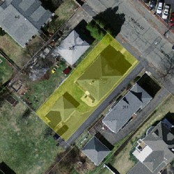 307 Nevada St, Newton MA 02460-1463 aerial view