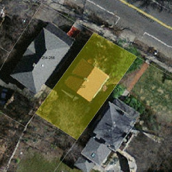 250 Tremont St, Newton MA 02458-2114 aerial view