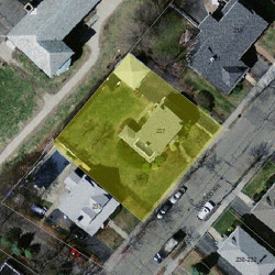 227 Linwood Ave, Newton MA 02460-1457 aerial view
