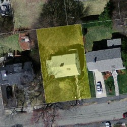 159 Oliver Rd, Newton MA  02468-2322 aerial view