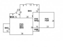 15 Gould Rd, Newton MA  02468-2120 floor plan