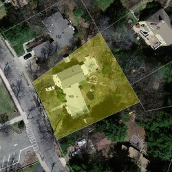 149 Berkeley St, Newton MA 02465-2637 aerial view