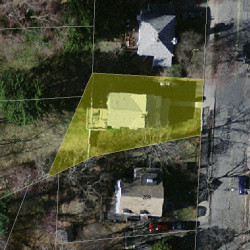 285 Cypress St, Newton MA 02459-2227 aerial view
