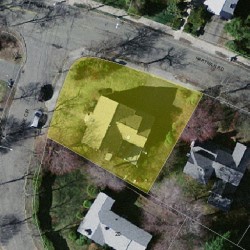 4 Village Cir, Newton MA 02459-3071 aerial view