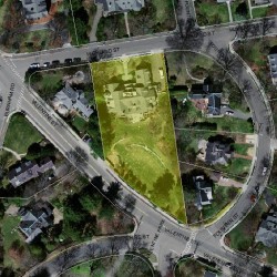 235 Highland St, Newton MA 02465-2736 aerial view