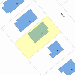 37 Wade St, Newton MA  02461-1714 plot plan