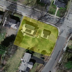 258 Mill St, Newton MA 02460-2436 aerial view