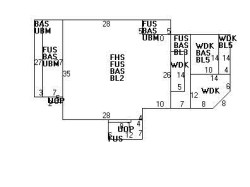 22 Chamberlain Rd, Newton MA 02458-2405 floor plan