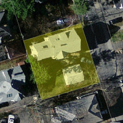 7 Bacon St, Newton MA 02458-1615 aerial view