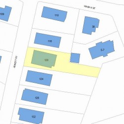 120 Jewett St, Newton MA 02458-1525 plot plan