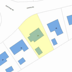 37 Chapin Rd, Newton MA 02459-1806 plot plan