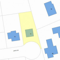 16 Anita Cir, Newton MA 02468-2303 plot plan