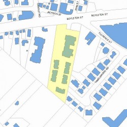 336 Boylston St, Newton MA 02459-2872 plot plan
