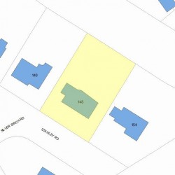 148 Stanley Rd, Newton MA 02468-2325 plot plan