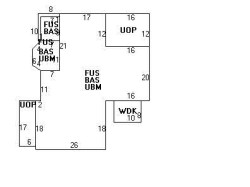 47 Clinton Pl, Newton MA 02459-1117 floor plan