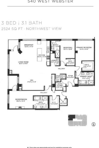 540 Webster Ave, Chicago IL  60614 exterior