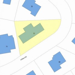55 Farina Rd, Newton MA 02459-2833 plot plan