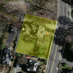 127 Waverley Ave, Newton MA 02458-2406 aerial view
