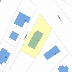 21 Walnut St, Newton MA 02460-1369 plot plan