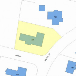 226 Kent Rd, Newton MA 02468-1108 plot plan