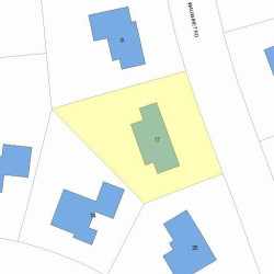 17 Wauwinet Rd, Newton MA 02465-2941 plot plan