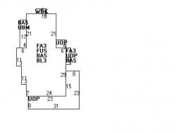66 Clyde St, Newton MA 02460-2250 floor plan