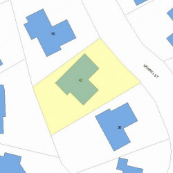 42 Morrill St, Newton MA 02465-1361 plot plan