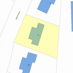 14 Grayson Ln, Newton MA  02462-1009 plot plan