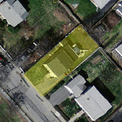 38 Hawthorn St, Newton MA 02458-1215 aerial view