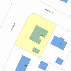 1480 Centre St, Newton MA 02459-2447 plot plan