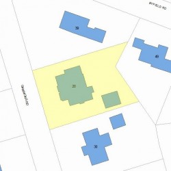 20 Gammons Rd, Newton MA  02468-1216 plot plan