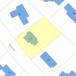147 Arnold Rd, Newton MA 02459-3015 plot plan