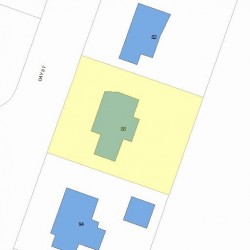 88 Day St, Newton MA 02466-2916 plot plan