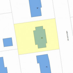 63 Greylock Rd, Newton MA  02465-2731 plot plan