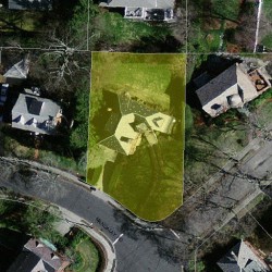 26 Mandalay Rd, Newton MA  02459-1319 aerial view